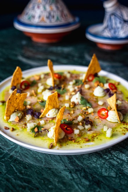 Verbindung von mexikanischem und israelischem Essen