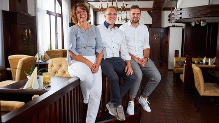 Die Familie Frank aus dem Flair Hotel Vier Jahreszeiten.