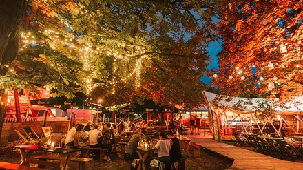 Eindrücke von der Eventlocation Feuerdorf am Wiener Prater.