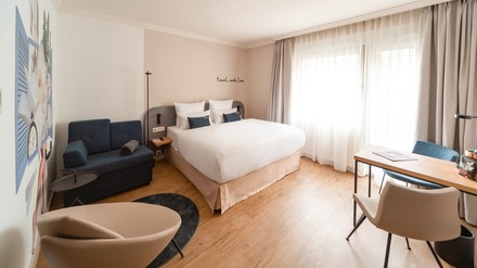 Ein Bett für jeden Gast.