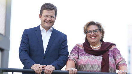 Carmen Dücker und Marcus Smola.