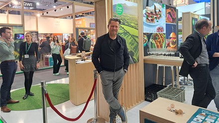 Mike Süsser auf der Internorga am Stand von Origin Green