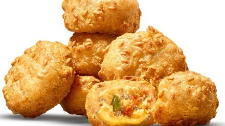 Leckere Cheesburger Nuggets von Burger King.
