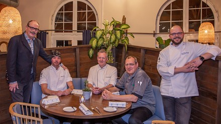 Harald Schmitt (Geschäftsführer der Fleesensee Hotelbetriebsgesellschaft m.b.H.), Brian Petrie, Christian Stockmann, Stefan Michael Ernst, Christian Braun