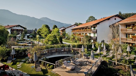 Das Spa & Resort Bachmair Weissach von außen