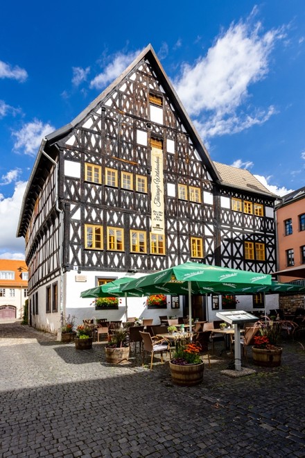 Das Traditionswirtshaus Watzdorfer Gleitschenke. (Foto: © Jenny Habermannm/Watzdorfer Geleitschenke)