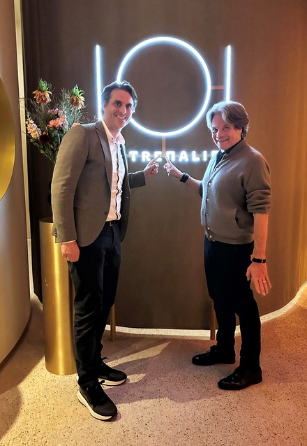 einkost-Gastronom Michael Käfer mit Thomas Mack