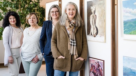 Wald & Schlosshotel Friedrichsruhe: Die Talente v. l.: Lidia Scheifele, Sabine Zorn, Gabriele Schreck, Katja Rück