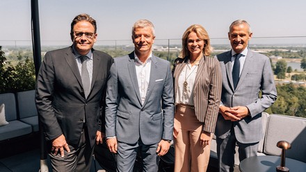 Frank Lindner, Arno Schwalie, Stefanie Brandes und Jörg Lindner