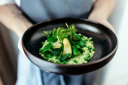 Ein köstliches weiß-grünes Risotto. (Foto: © Hotel Hochschober)