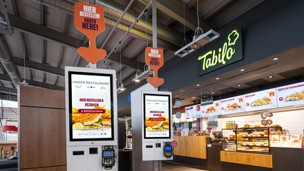 So sieht das Self-Order-Terminal bei Tank & rast aus. (Foto: © Tank & Rast)