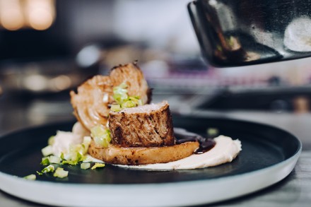 Speise im Restaurant „Ma’Roots im Hofkücherl“