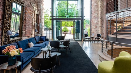 Eingangsbereich und Lobby des Hotel Kloster Hornbach