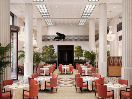 Die Lobby im The Peninsula London. (Foto: © The Peninsula London)