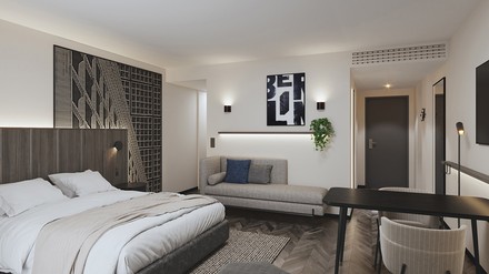 So sehen die neu gestalteten Zimmer im Citadines Kurfürstendamm Berlin aus.