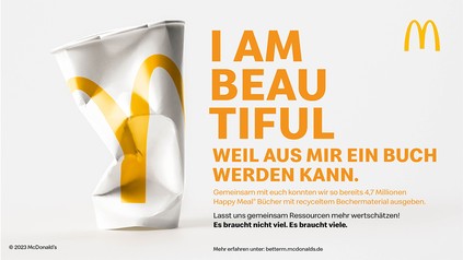 Papierbecher von mcDonald's