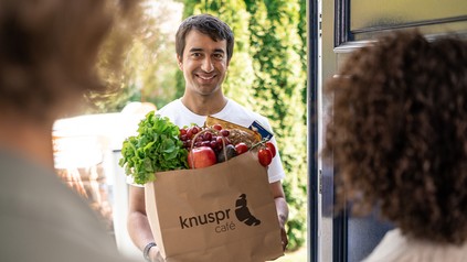 Knuspr-Lieferung nach Hause