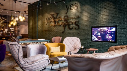 Lounge im Motel One in Dublin