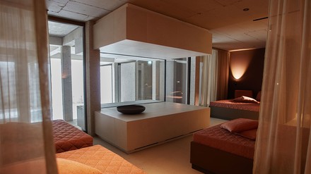 Ruheraum im Senses Haus des Hotels Bergeblick
