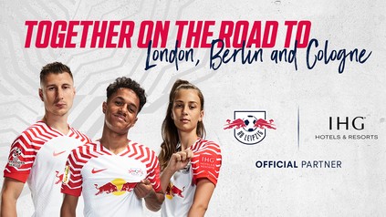 Partnerschaft zwischen IHG Hotels und Bundesligist RB Leipzig bekanntgegeb