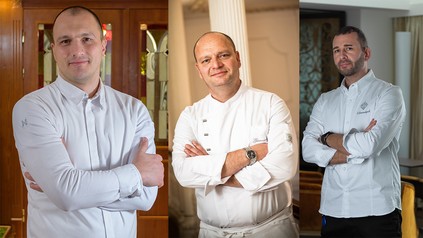 V. l. n. r.: Nikola Todorov, Gian Nicola Colucci und Lucas Lommatzsch