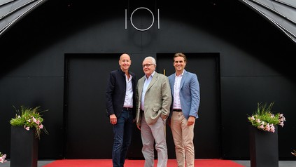 Der französische Star-Koch Alain Ducasse (Mitte) mit den Initiatoren der einzigartigen Experience Oliver Altherr (li.) und Thomas Mack (re.)
