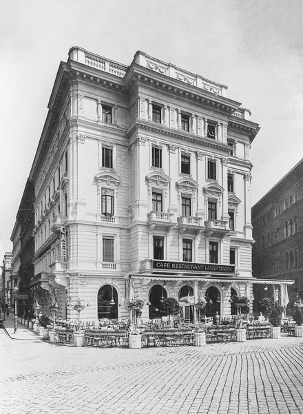 Das historische Café Landtmann um 1930 (Foto: © Landtmann Archiv)