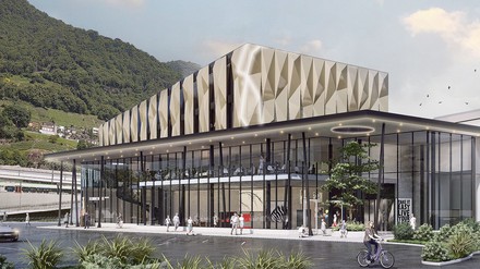 Rendering: So soll das neue Dorint Hotel in der Schweiz aussehen, wenn es fertiggestellt ist.