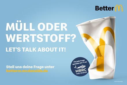 Mit der Aktion möchte McDonald's Deutschland ein Zeichen für mehr Nachhaltigkeit setzen. (Foto: © McDonald's Deutschland)