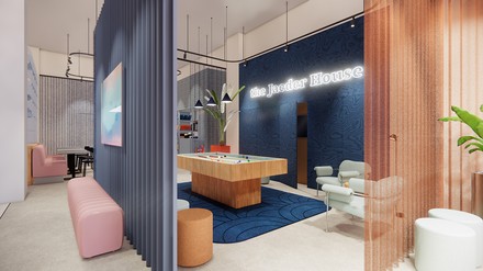 In den Service-Apartmenthäusern soll es Bereiche für Co-Working, Co-Living und Co-Cooking geben. (Foto: © Mulderblauw architecten)