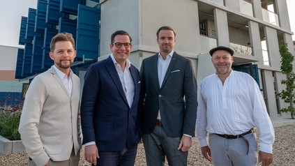 Michael Haiser, Dr. Dominik Benner, Nico Sauerland (CEO) und Ivan Mallinowksi