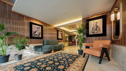 Lobby im Muze Hotel in Düsseldorf