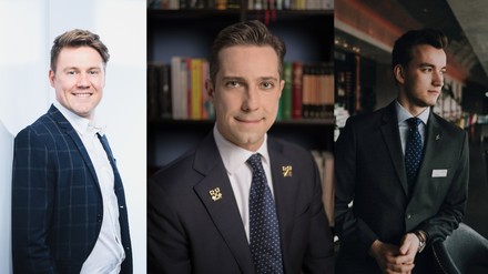 v.l.: Tom Leistner, Sascha Domm und Kristers Bada.