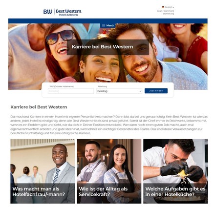 Neue Karriereseite von BWH Hotels Central Europe