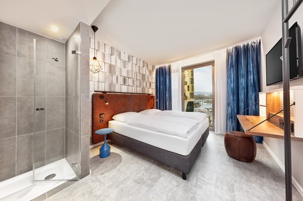 Das H2 Hotel Mainz verfügt über 195 Zimmer.