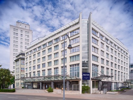 Das Dorint Hotel Esplanade Jena befindet sich in der Innenstadt von Jena.