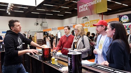 In der Newcomers Area werden während der Internorga Trends und Innovationen präsentiert. (Foto: © Hamburg Messe und Congress/Nicolas Maack)