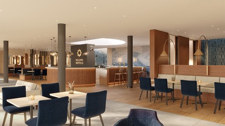 Die Lobby des Welcome Hotels in Bochum (Foto: © Welcome Hotel)