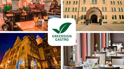 Green Sign Gastro zertifizierte Restaurants: Ratskeller in Leipzig, Schlossrestaurant des Schlosshotels Blankenburg (Foto: © Green Sign Institut/ Ratskeller der Stadt Leipzig)
