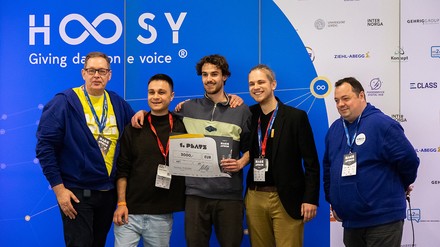 Die Gewinner des Hoosy Hackathons auf der Internorga (Foto: © Hoosy)