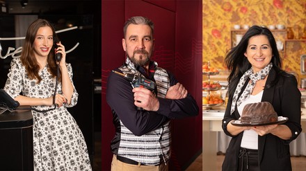 Die neuen Hoteluniformen des Hotels Beethoven Wien von der Designerin Eva Poleschinski. (Foto: © Barbara Nidetzky)