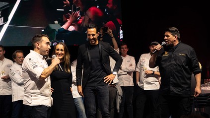 Tim Mälzer und Miguel Marques auf der Bühne in Bonn (Foto: © Alexander Koch)