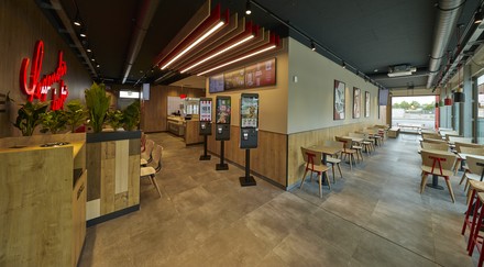 Das neue KFC-Restaurant in Gelsenkirchen bietet Platz für 52 Gäste.