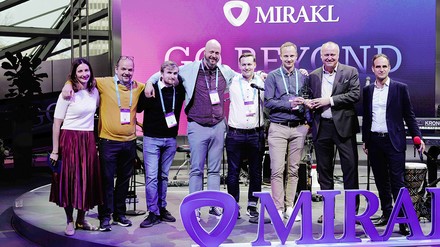Mirakl Summit in München – der Gewinner Lusini (Foto: © Mirakl)