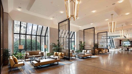 Blick in die Lobby der InterContinental Berlin