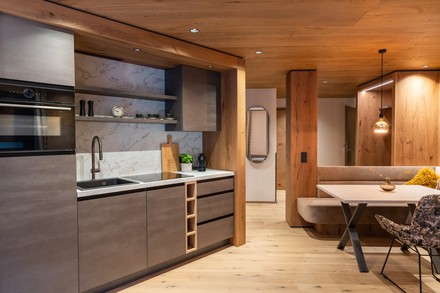 Die Private-Home-Apartments verfügen über eine voll ausgestattete Kochnische.