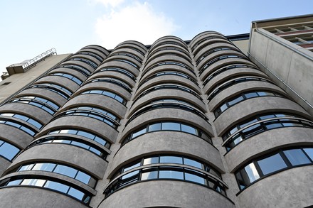 Die meisten Zimmer befinden sich in den kreisrunden Türmen des ehemaligen Silogebäudes.