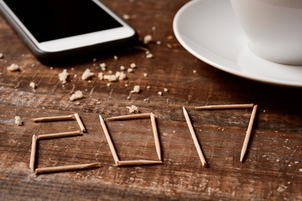 Smartphone, Kaffee und 2017