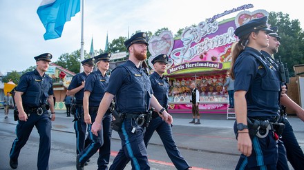 Polizisten auf dem Oktoberfest
