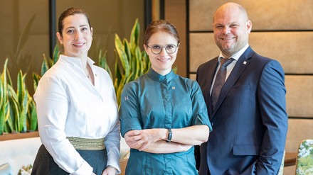 Marie Christin Baunach, Cornelia Fischer und Johannes Gahberger